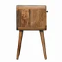 Tables de nuit - Artisan Furniture en bois massif Mini Chêne clair Courbe Lower Table de chevet, 1 Tiroir et Niche ouverte, Beige - ARTISAN FURNITURE