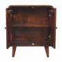 Buffets - Artisan Furniture en bois massif Mini Classic Commodenut Armoire, 2 Portes, 2 Étagères, Marron Foncé - ARTISAN FURNITURE
