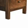 Tables de nuit - Artisan Furniture en bois massif Mini Classic Gris Country Table de chevet, 3 Tiroirs, Marron Foncé - ARTISAN FURNITURE