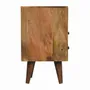 Tables de nuit - Artisan Furniture en bois massif Mini Classic Ouvert Table de chevet, 2 Tiroirs et Niche ouverte, Chêne clair, Marron - ARTISAN FURNITURE
