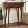 Consoles - Artisan Furniture en bois massif Mini Commodenut Hallway Console, 2 Tiroirs, Pieds nordiques, Commodenut, Marron - ARTISAN FURNITURE