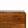 Chests of drawers - Artisan Furniture Solid Wood Mini Curved Chestnut Chest, 3 Drawers, Dark Brown - ARTISAN FURNITURE