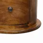 Chiffonniers - Artisan Furniture en bois massif Mini Drum Commode, 2 Tiroirs, Commodenut, Marron - ARTISAN FURNITURE