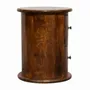 Chiffonniers - Artisan Furniture en bois massif Mini Drum Commode, 2 Tiroirs, Commodenut, Marron - ARTISAN FURNITURE