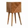 Tables de nuit - Artisan Furniture en bois massif Mini Lillie Table de chevet, 2 Tiroirs, Marron - ARTISAN FURNITURE