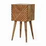 Tables de nuit - Artisan Furniture en bois massif Mini Lillie Table de chevet, 2 Tiroirs, Marron - ARTISAN FURNITURE