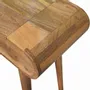 Autres tables  - Artisan Furniture en bois massif Mini Rond Dressing Table, 1 Tiroir avec Rangement Compartments, Pieds nordiques, Chêne clair, Marron - ARTISAN FURNITURE