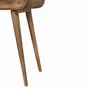 Autres tables  - Artisan Furniture en bois massif Mini Rond Dressing Table, 1 Tiroir avec Rangement Compartments, Pieds nordiques, Chêne clair, Marron - ARTISAN FURNITURE