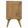 Night tables - Artisan Furniture Solid Wood Wall Mounted Rounded Nightstand, 4 Drawers, Light Brown - ARTISAN FURNITURE