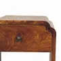 Tables de nuit - Artisan Furniture en bois massif Newton Mini Commodenut Table de chevet avec a drawer et open shelf, Marron Foncé - ARTISAN FURNITURE