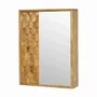 Sideboards - Artisan Furniture Solid Wood Pineapple Carved Mirror Cabinet, Beige - ARTISAN FURNITURE