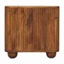 Buffets - Artisan Furniture en bois massif Solis Fluted Mini Buffet, 2 Portes, 2 Étagères, Marron - ARTISAN FURNITURE