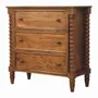 Chests of drawers - Artisan Furniture Solid Wood Spindle Chest, 3 Drawers, Brown - ARTISAN FURNITURE