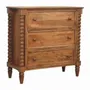 Chests of drawers - Artisan Furniture Solid Wood Spindle Chest, 3 Drawers, Brown - ARTISAN FURNITURE