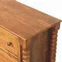 Chests of drawers - Artisan Furniture Solid Wood Spindle Chest, 3 Drawers, Brown - ARTISAN FURNITURE