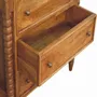 Chests of drawers - Artisan Furniture Solid Wood Spindle Chest, 3 Drawers, Brown - ARTISAN FURNITURE