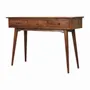 Console table - Artisan Furniture Solid Wood Large 3 Drawer Chestnut Console, 3 Drawers, Dark Brown - ARTISAN FURNITURE