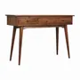 Console table - Artisan Furniture Solid Wood Large 3 Drawer Chestnut Console, 3 Drawers, Dark Brown - ARTISAN FURNITURE