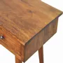 Console table - Artisan Furniture Solid Wood Large 3 Drawer Chestnut Console, 3 Drawers, Dark Brown - ARTISAN FURNITURE