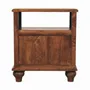 Night tables - Artisan Furniture Solid Wood 2-Drawer Nightstand with Open Shelf, Brown - ARTISAN FURNITURE