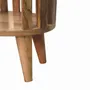 Night tables - Artisan Furniture Solid Wood Ariella Single Shelf Nightstand, Open Shelf, Beige - ARTISAN FURNITURE