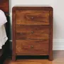 Tables de nuit - Artisan Furniture Table de Chevet Aspen à 3 Tiroirs, Châtaigne, Marron - ARTISAN FURNITURE