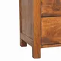 Night tables - Artisan Furniture Solid Wood Aspen Nightstand, 2 Drawers, 1 Open Slot, Dark Brown - ARTISAN FURNITURE