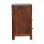Night tables - Artisan Furniture Solid Wood Aspen Nightstand, 2 Drawers, 1 Open Slot, Dark Brown - ARTISAN FURNITURE
