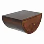 Night tables - Artisan Furniture Solid Wood Chestnut Crescent Floating Nightstand, 1 Drawer, Chestnut, Brown - ARTISAN FURNITURE
