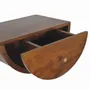 Night tables - Artisan Furniture Solid Wood Chestnut Crescent Floating Nightstand, 1 Drawer, Chestnut, Brown - ARTISAN FURNITURE