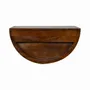 Night tables - Artisan Furniture Solid Wood Chestnut Crescent Floating Nightstand, 1 Drawer, Chestnut, Brown - ARTISAN FURNITURE