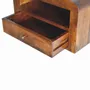 Night tables - Artisan Furniture Solid Wood Chunky Wall Mounted Nightstand, 1 Drawer with 1 Open-Shelf, Chestnut, Brown - ARTISAN FURNITURE