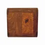 Night tables - Artisan Furniture Solid Wood Floating Mini Chestnut Nightstand, 2 Drawers, Dark Brown - ARTISAN FURNITURE