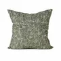 Coussins textile - Coussin en cuir artistique vert militaire - Collection Forest - DARCY & DUKE