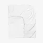 Linge de lit - Drap-housse en satin, 140x200x25, blanc - DILIOS
