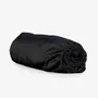 Linge de lit - Drap-housse en satin, 200x200x25, noir - DILIOS