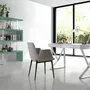 Office furniture and storage - White and steel office desk - ANGEL CERDÁ