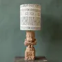 Table lamps - Totem unique handmade ceramic table lamp - STUDIO WILD ORANGE