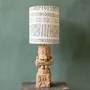 Table lamps - Totem unique handmade ceramic table lamp - STUDIO WILD ORANGE