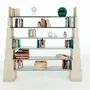 Office furniture and storage - Manhattan Shelf in Italian Travertine Marble Contemporary Design - MEDDEL