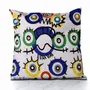 Fabric cushions - Ojitos decorative cushion cover - Design by Juan de Lascurain - ARTDECORIS