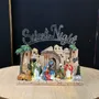 Crèches et santons - Crèche Lumineuse LED – Bâtiments Sable « Silent Night » - BLUE STAR B.V.