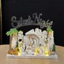 Nativity scenes and santons - LED Nativity – White Buildings “Silent Night” - BLUE STAR B.V.