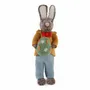Objets de décoration - Lapin Garçon Gris Moyen avec Veste et Œuf - GRY & SIF