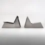 Lounge chairs - Minimalist Sculptural Aluminum Lounge Chair - CASE STUDIOS