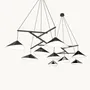 Suspensions - Emily Group of Nine - Grand lustre sculpturale en grappe - MOSS OBJECTS