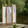 Wall ensembles - Room divider in bamboo w/off white fabric - IB LAURSEN