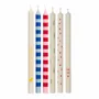 Decorative objects - Taper candles in seasonal colours and patterns - IB LAURSEN