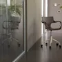 Office seating - ERBI MOKA CHAIR, swivel frame on castors - STILFIBRA