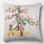 Linge - Splendeurs d'Edo 6 - Housse Coussin Velours 45cm x 45cm - LAURE WELFLING - DJEBELI